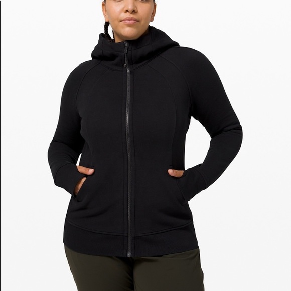 BRAND NEW Black Scuba Full Zip Hoodie in US 12